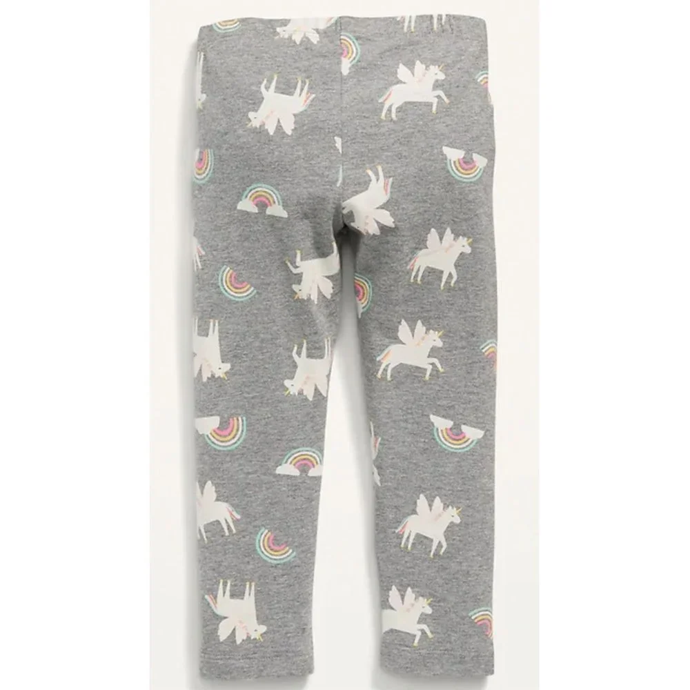 OLD Navy Grey Unicorn Baby Full Length Leggings. NWT. 12M-18M or 18-24M. Cotton - Picture 2 of 2